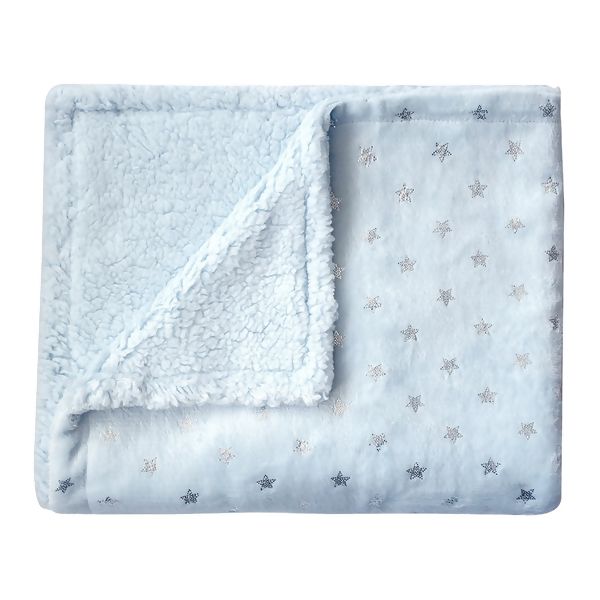 camesa-manta-bebe-estrelinhas-azul