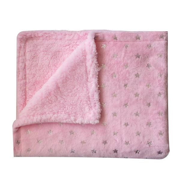 camesa-manta-bebe-estrelinhas-rosa