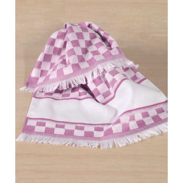 Pano de Copa Felpudo Xadrez para bordar Verona 41 x 60 cms - Dohler