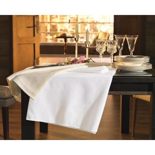 Toalha de Mesa Quadrada Sienna 220 x 220 cms Branca - Karsten