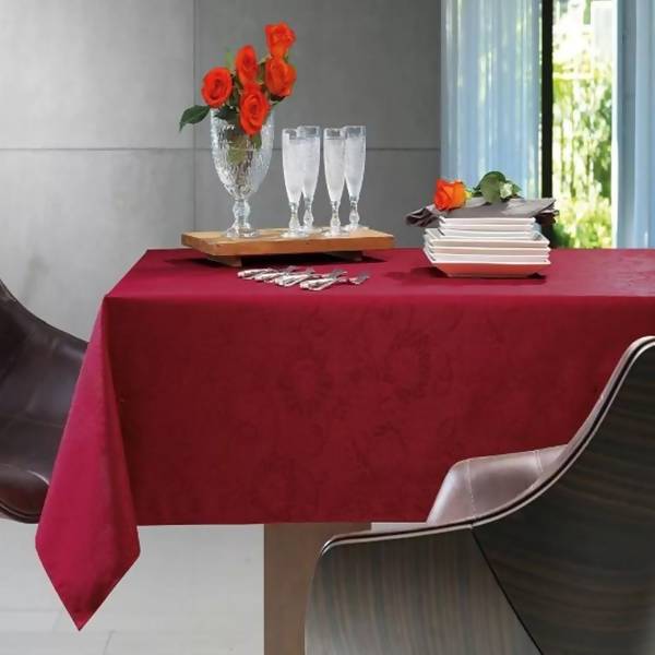 Toalha de Mesa Sienna 160 x 320 cms Vermelha - Karsten