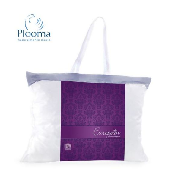 Travesseiro European 100% Plumas de Ganso Premium 50 x 70 cms - Plooma