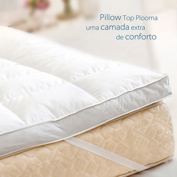 Pillow Top Fibra Especial em FiberBall Solteiro - Plooma