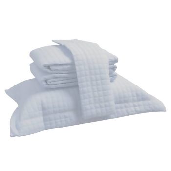 Cobre Leito / Colcha 200 Fios Matelassê Branco King 3pç  - Belpunto