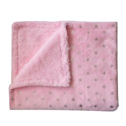 camesa-manta-bebe-estrelinhas-rosa