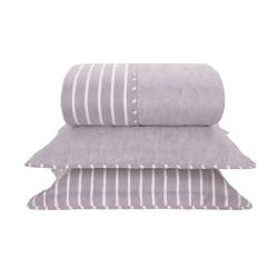 Cobre Leito / Colcha Chambrê Roxe Queen 3pç - Lavive