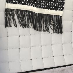 Kit Coordenado Diana Preto / Palha 5 Peças Queen – Lavive