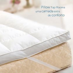 Pillow Top Fibra Especial em FiberBall Solteiro - Plooma