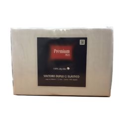 Jogo de Cama 100% Algodão Branco Solteiro 3pc - Premium Plus